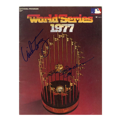 1977 Team Signed World Series Program // Yankees