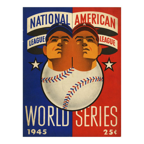 1945 World Series Program // Tigers VS Cubs