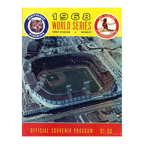 1968 World Series Program // Cardinals VS Tigers