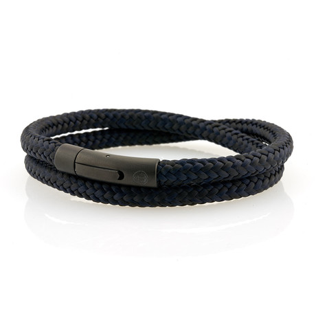 Sailor Anchor Black // 6mm Double Rope // Black + Navy (S)