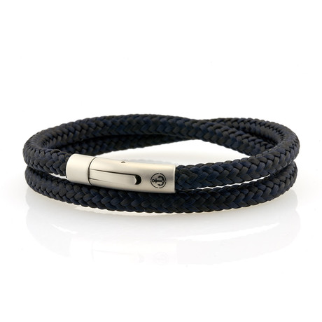 Sailor Anchor Steel // 6mm Double Rope // Black + Navy (S)