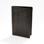 Premium Leather Passport Cover // Black