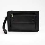 Cashmere Napa Leather Travel Bag + Wrist Strap // Black
