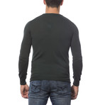 Crewneck Sweater // Military Green (L)