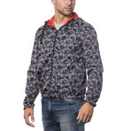 Reversible Hooded Wind Breaker // Hot Red (XXS)