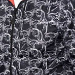 Reversible Hooded Wind Breaker // Hot Red (XXS)