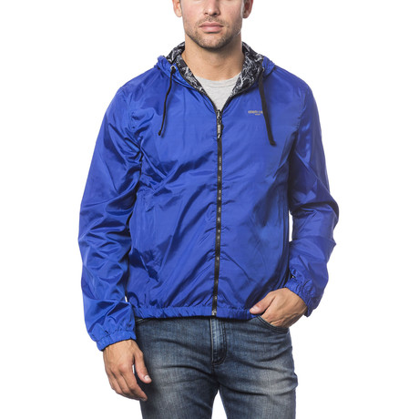 Reversible Hooded Wind Breaker // Royal (XXS)