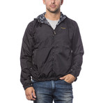 Reversible Hooded Wind Breaker // Black (XXS)