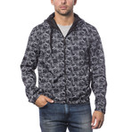 Reversible Hooded Wind Breaker // Black (XXS)