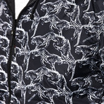 Reversible Hooded Wind Breaker // Black (XXS)