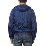 Reversible Hooded Wind Breaker // Dark Navy (XS)