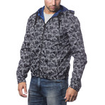 Reversible Hooded Wind Breaker // Dark Navy (XS)