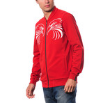 Zipped Bomber // Hot Red (XXS)