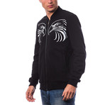 Zipped Bomber // Black (3XL)