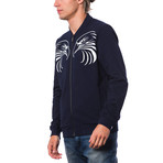 Zipped Bomber // Dark Navy (XXS)