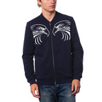 Zipped Bomber // Dark Navy (XXS)