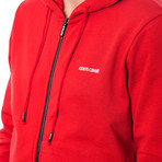 Zip-Up Hoodie // Hot Red (2XL)
