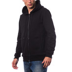Dragon Zip-Up Hoodie // Black (XXS)