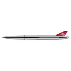 Chrome Bullet Airplane Space Pen (White Tail)