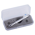 Chrome Bullet Airplane Space Pen (White Tail)