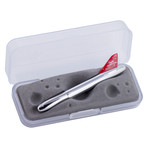 Chrome Bullet Airplane Space Pen (White Tail)