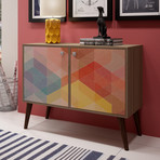 Emerald Double Side Table. 2.0 (White + Stamp)