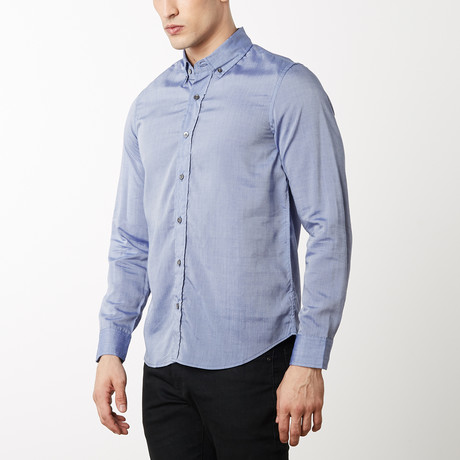 Tencel Lawn Button-Down // Heather Blue (S)