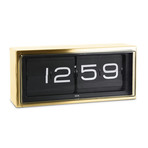 Brick Flip Clock (Black + Black)