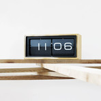 Brick Flip Clock (Black + Black)