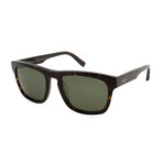 Men's Polarized Wayfarer Sunglasses // Havana + Green Polarized