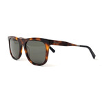Ferragamo // Men's Squared Sunglasses // Tortoise + Brown