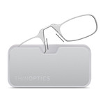 Metal Pod Silver White + Clear Readers (+1.00 Readers)