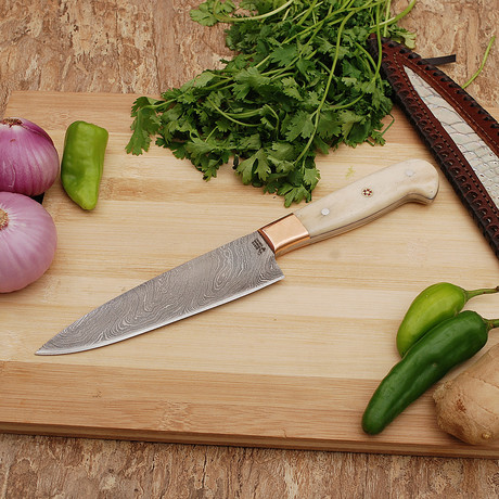 Damascus Vegetable Knife // 9785