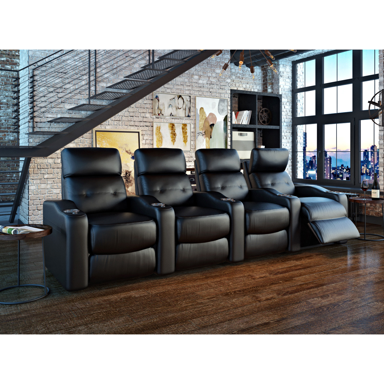 Octane Contour HR Series Home Theater Recliners (Set of 2) Octane