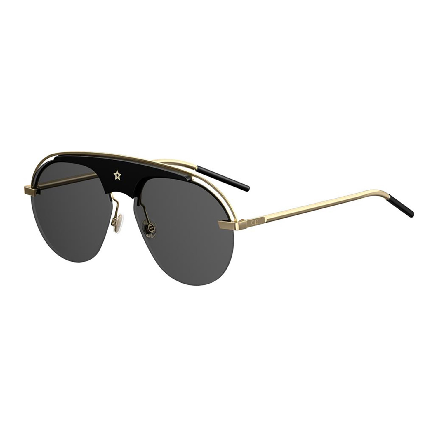 Dior EVOLUTION Sunglasses // Black Gold Frames + Smoke Lenses - Christian Dior - Touch of Modern