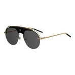 Dior EVOLUTION Sunglasses // Black Gold Frames + Smoke Lenses