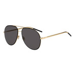 Dior ASTRAL/S Sunglasses // Black + Gold Frames + Smoke Lenses