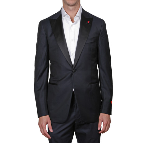 Navy Dinner Jacket Peak Lapel // Blue (Euro: 42)