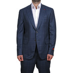 Check Two Button Suit // Blue (Euro: 54)