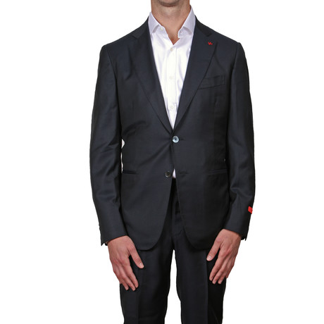 ISAIA // 2 Button Suit // Navy (Euro: 48)