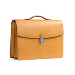 Neoclassico Document Case Saffiano City // Tan