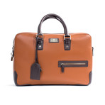 Bicolor Bag // Brown