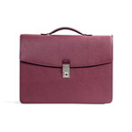 Neoclassico Document Case Saffiano City // Wine
