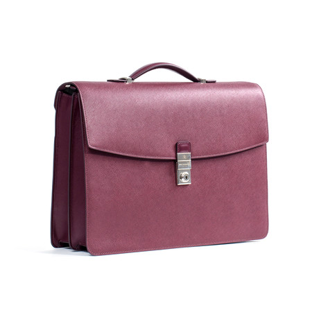 Neoclassico Document Case Saffiano City // Wine