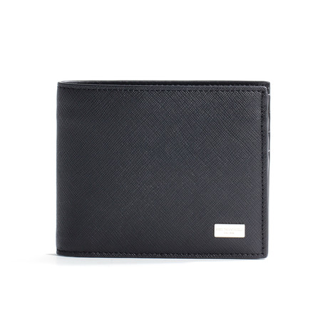 Saffiano Leather Wallet // Black