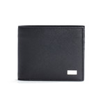 Saffiano Leather Wallet // Black