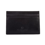 Saffiano Leather Credit Card Wallet // Black