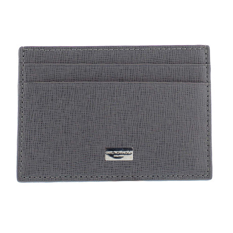 Neoclassico Card Case Saffiano City // Gray