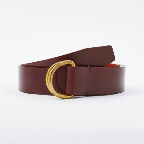Leather D-Ring // Burgundy (30)