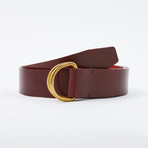 Leather D-Ring // Burgundy (34)